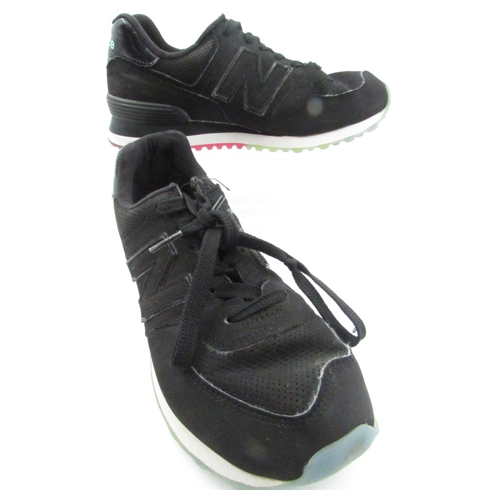 New Balance 574 WL574SOO Black Athletic Running Shoes Sneakers Men's US 8